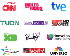 Logos de los mejores canales con Dish Latino