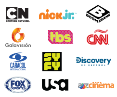 Logos de los mejores canales con Dish Latino